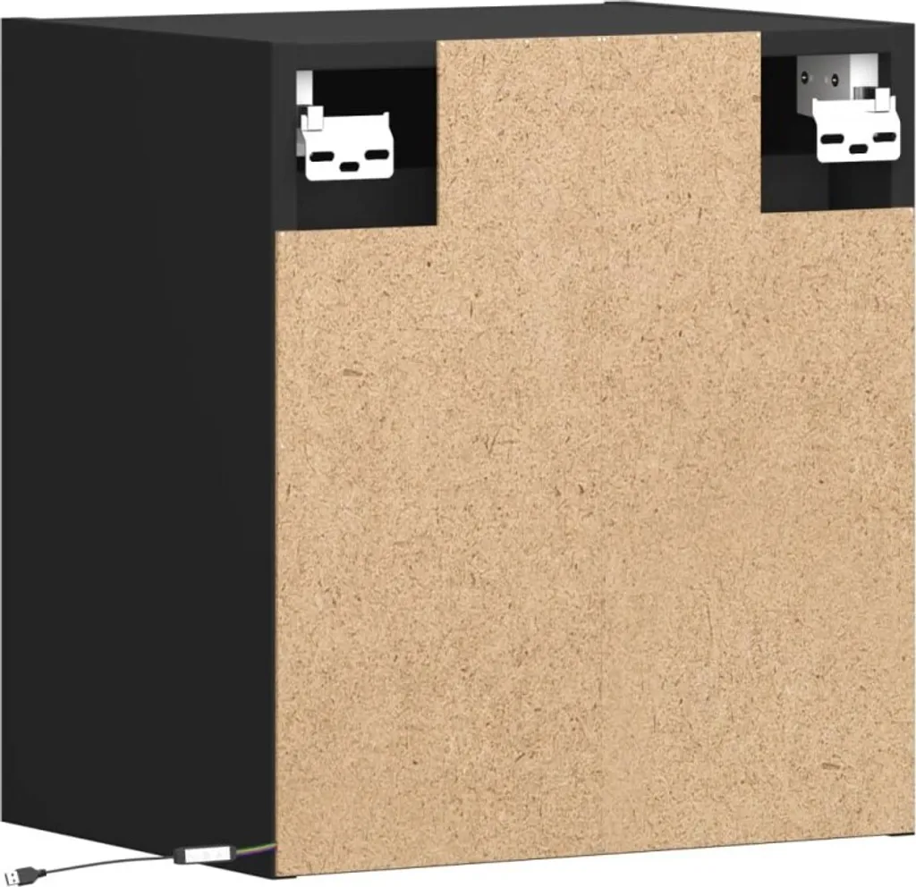 Mobiletto TV Sospeso Nero con LED - Ordine e Stile in Soggiorno - 10