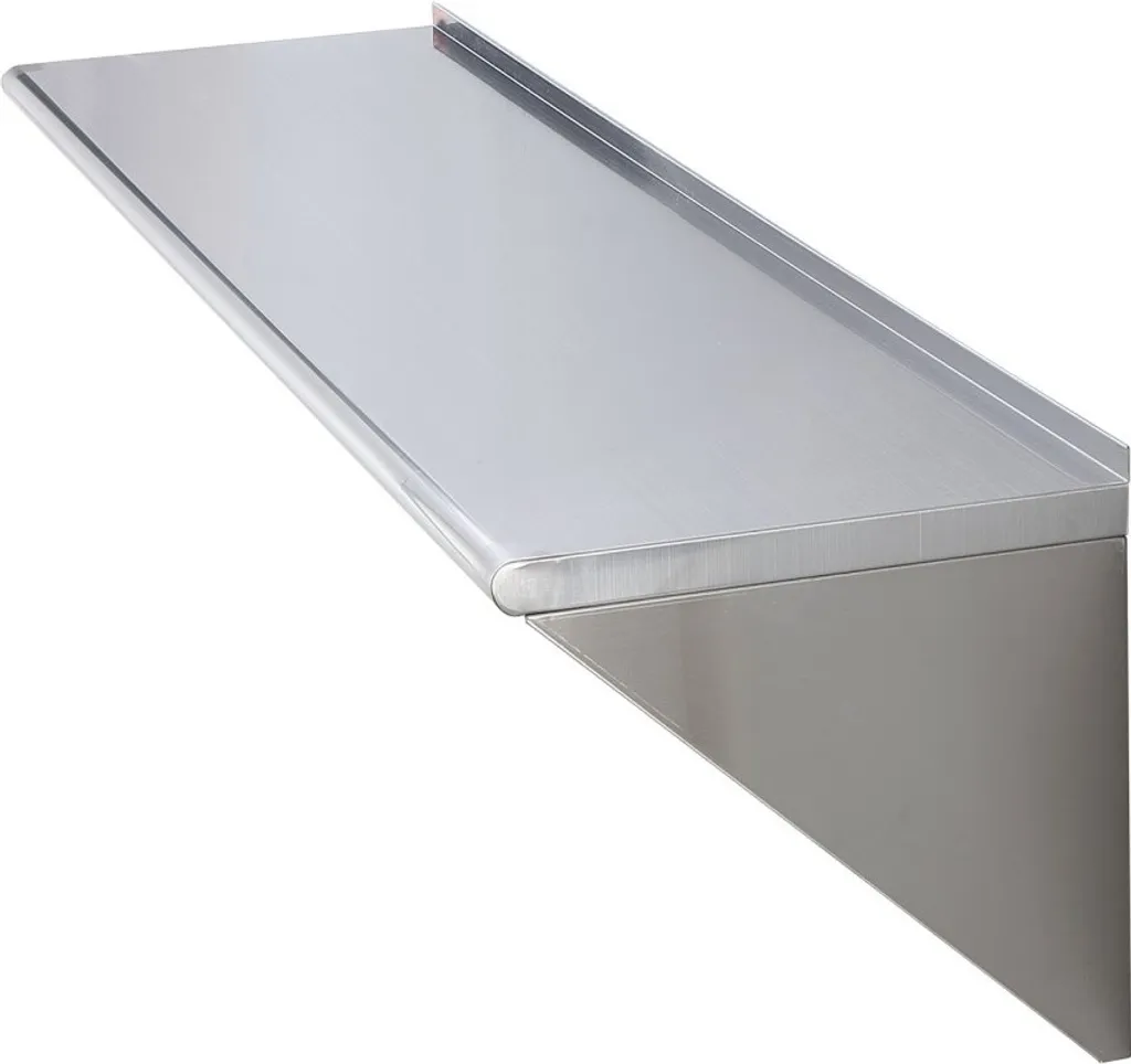 Étagère murale inox 183 cm : solution rangement contre l'encombrement pro - 12
