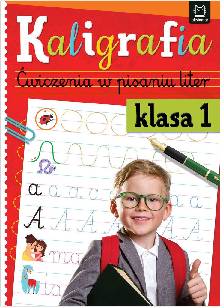 Kaligrafia klasa 1. Ćwiczenia w pisaniu liter dla dzieci