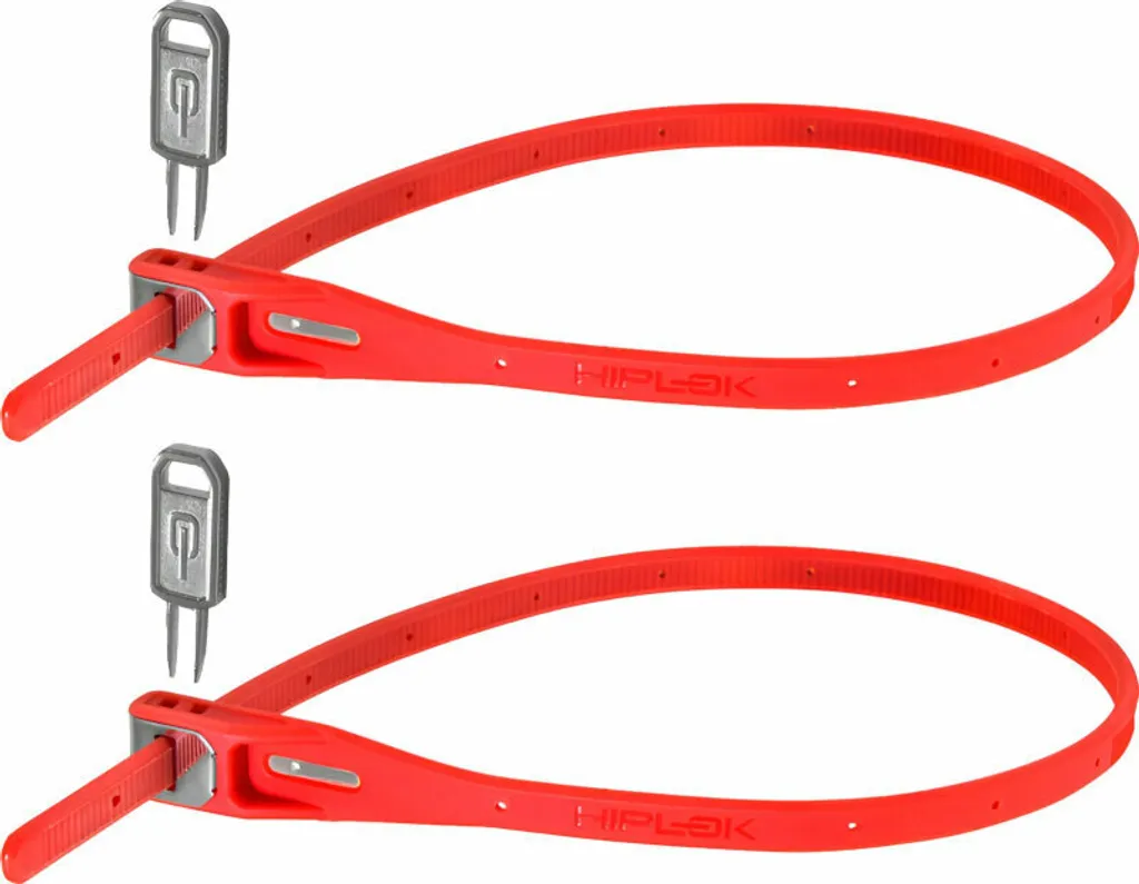Antivol de Sécurité pour Casque et Accessoire Vélo Hiplok Z Lok Rouge x2