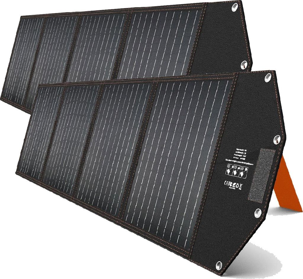 Hyrican Solar Modul PV-2*200Watt / 18V Monokristalline Siliziumzellen, Solarpanel mit Y-Kabel 18V Anderson-Anschluss für Powerstation UPP-2400