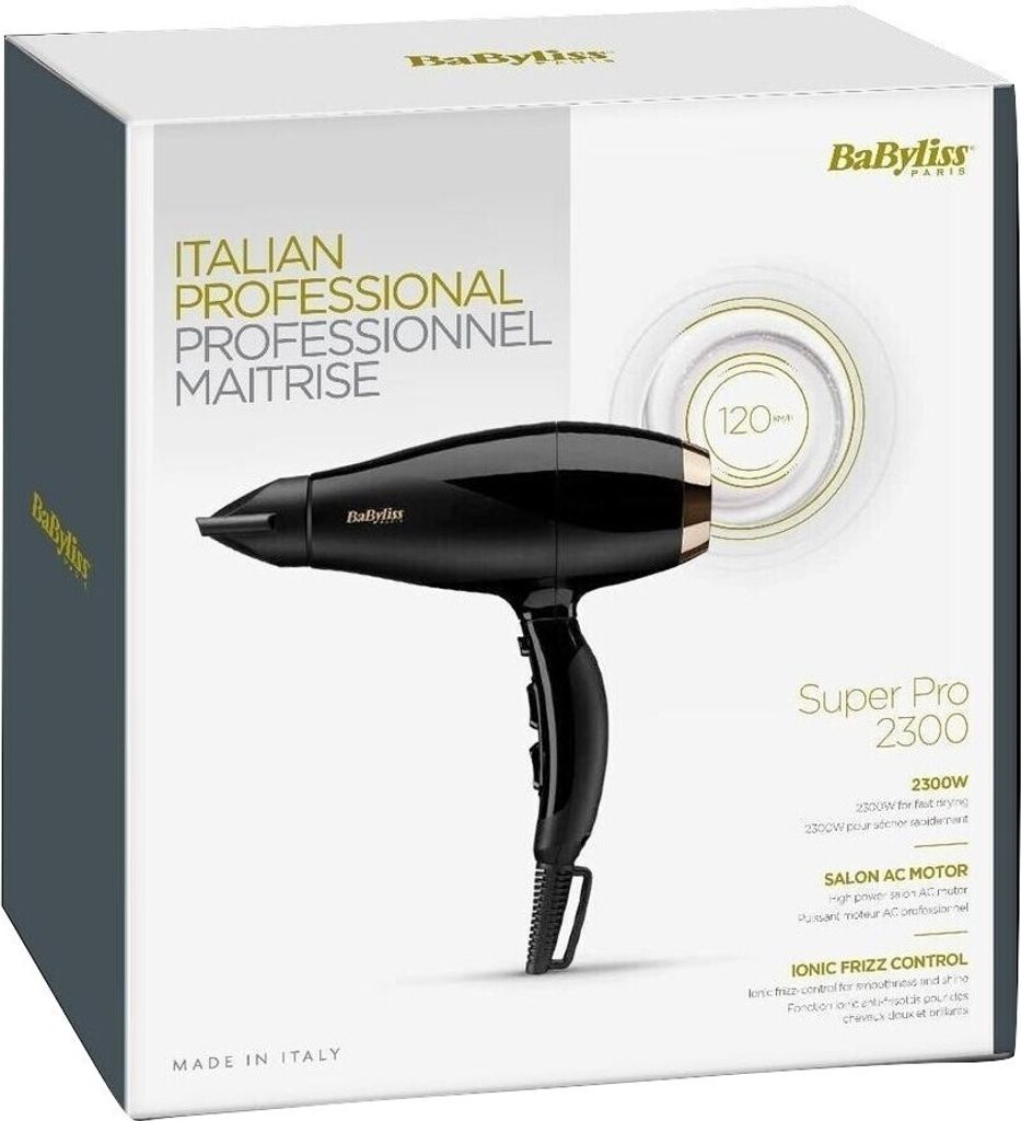 BaByliss Suszarka do włosów Super Pro 2300 W 6714E Czarny / Zdjęcie produktu 2