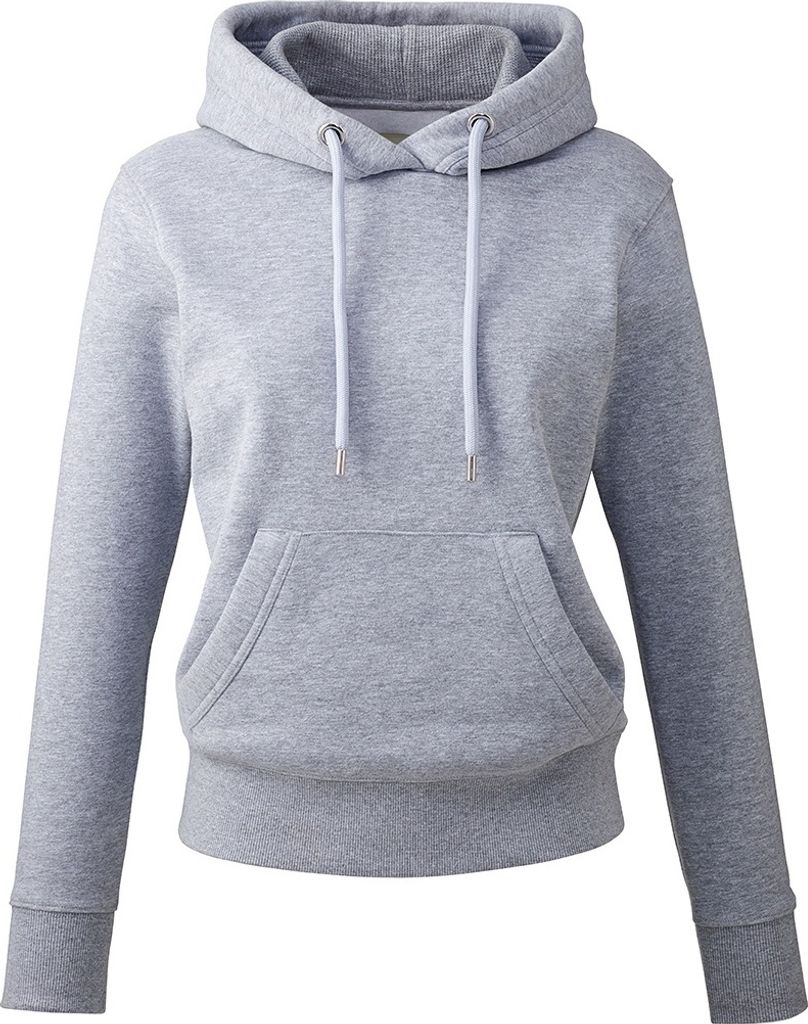 Anthem - Kapuzenpullover, Baumwolle aus biologischem Anbau für Damen PC4509 (XS) (Grau meliert)