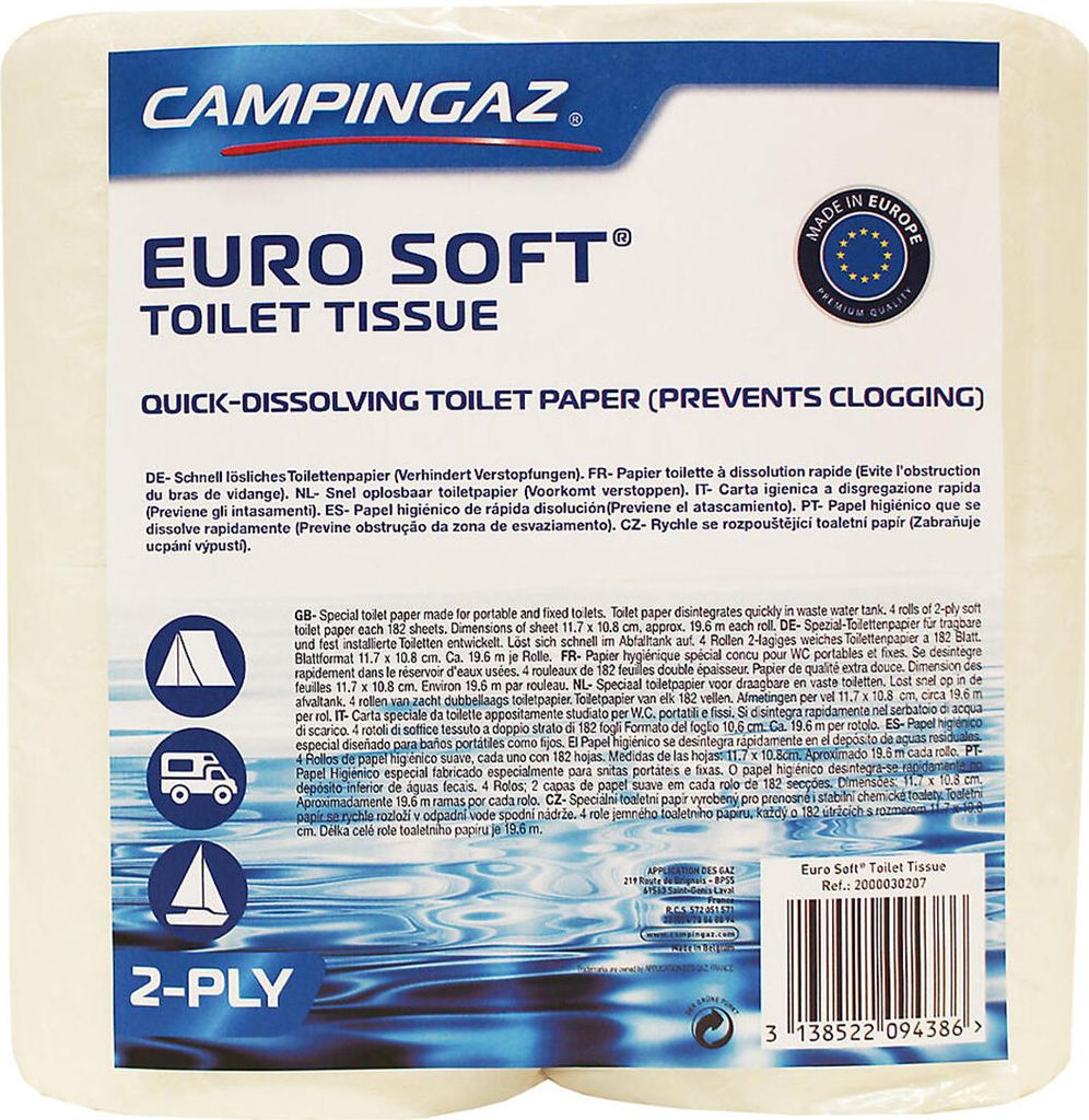 Campingaz Toilettenpapier 'Euro Soft®', 4 Rollen Produktbild 