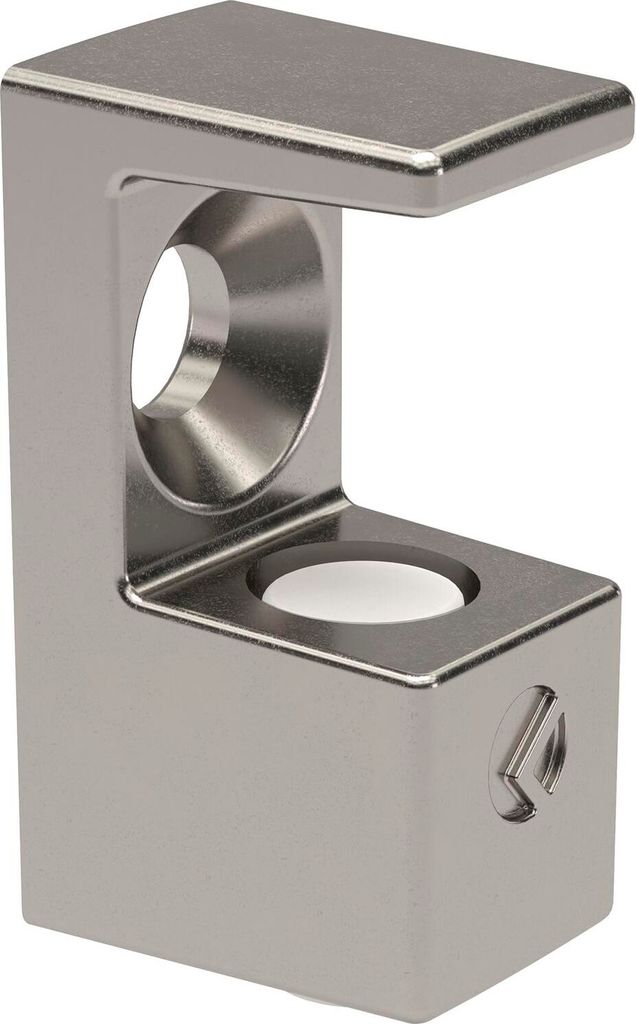 ITALIANA FERRAMENTA Glasbodenträger GRACE zum Schrauben Glas 8 mm, vernickelt