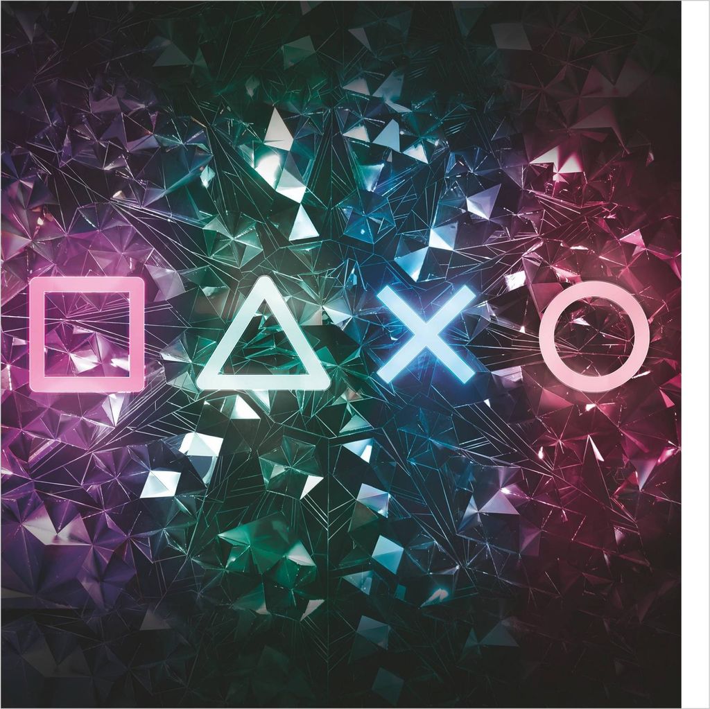 Fototapete mit Motiv - Vliestapete - Bildtapete UV-beständig Symbol bunt Neon Art Wandtapete geruchsfrei