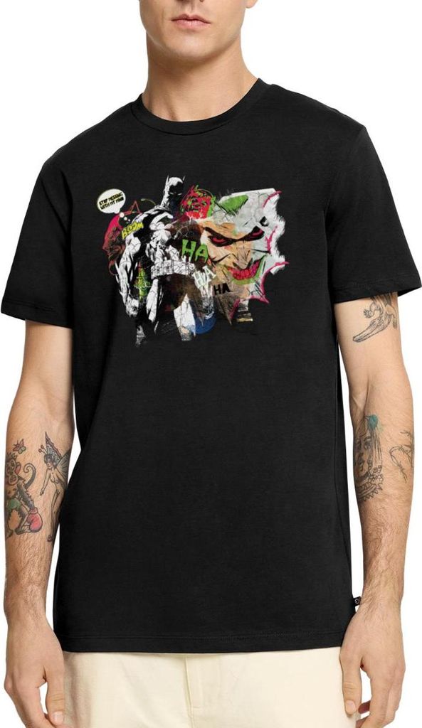 Spreadshirt DC Comics Batman Joker Comic Männer Premium T-Shirt, XL, Schwarz