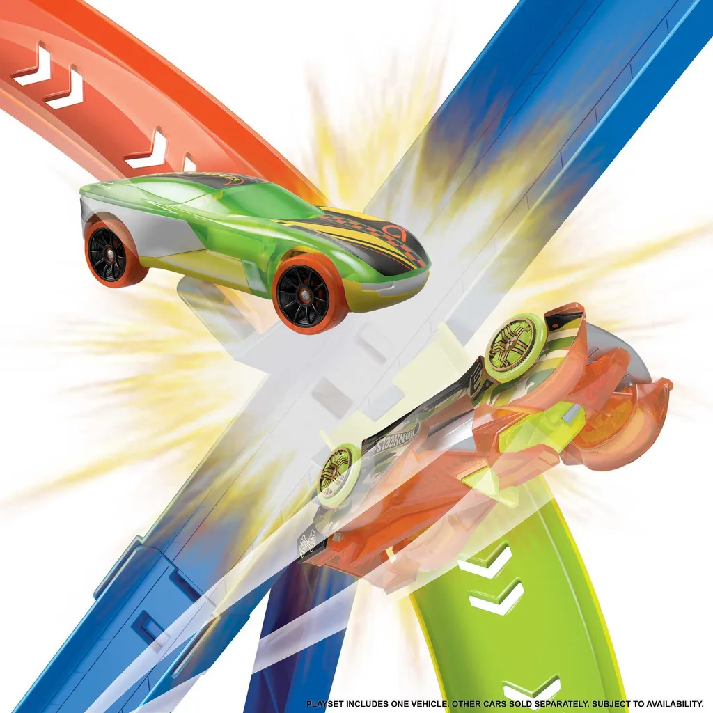 Hot Wheels Crash Spirale : Circuit avec Zone de Collision et Boost - 6