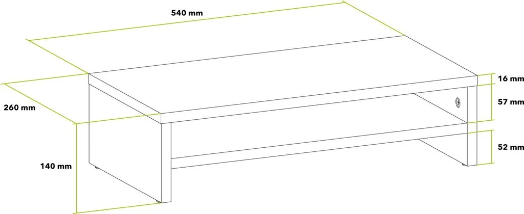 AlzaErgo Riser ER160WB Support Moniteur Robuste avec Gestion de l'Espace - 3