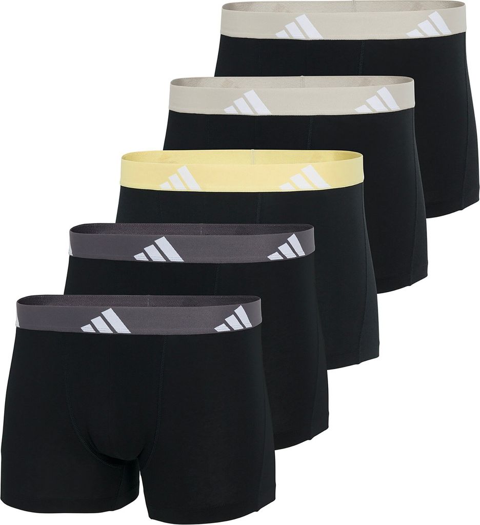 ADIDAS ACTIVE FLEX Baumwolle 5PK TRUNK Herren Boxershorts, Größe:L, Farbe:903