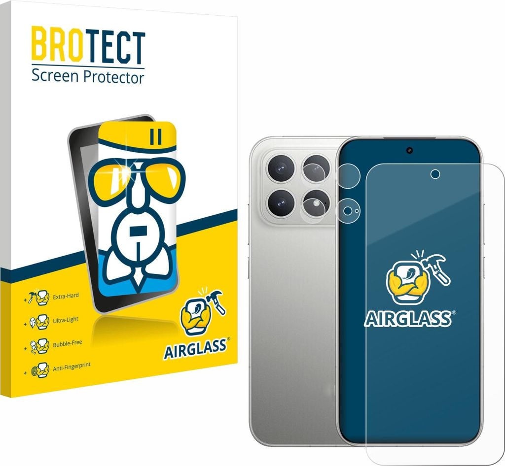 BROTECT Schutzglas für Xiaomi Poco F8 Pro (Display+Kamera) Schutzfolie Panzer Folie Glas Display Schutz klar