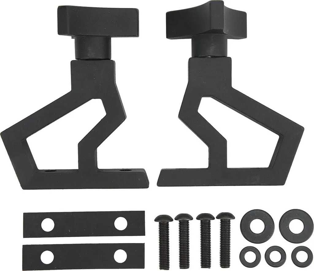Support de cric en aluminium léger pour Jeep Wrangler JK de couleur noire
