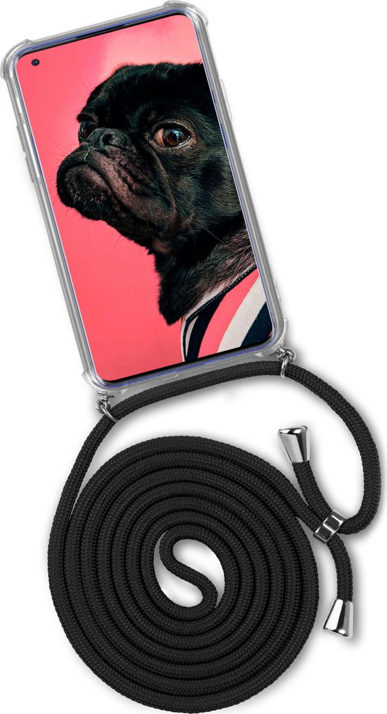 TWIST-Case + TWIST-Cord für OnePlus 8 Pro, Farbe:Black Diamond (Silber)