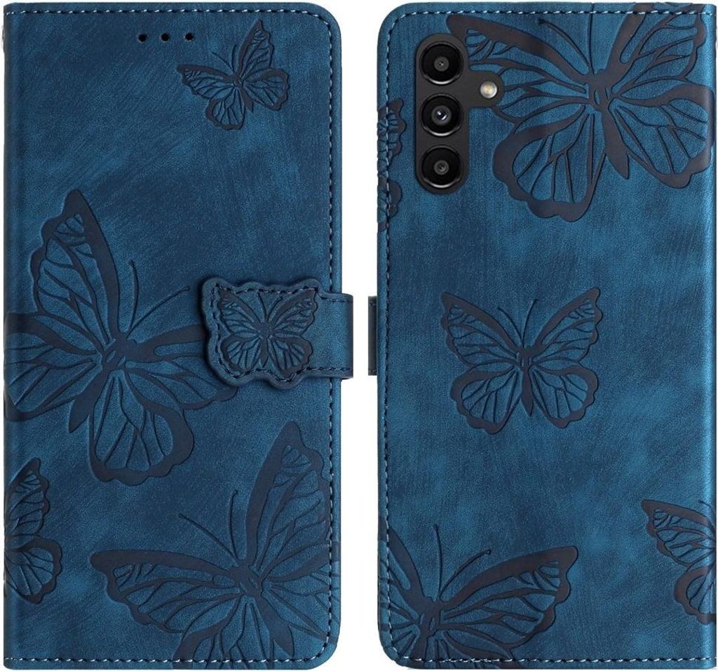 Samsung Galaxy A17 Hülle - Coverup Schmetterlinge Klapphülle - Blau