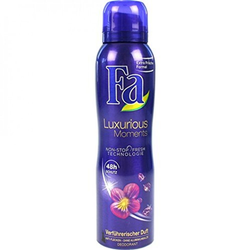 Fa Deo Spray Luxurious Moments und Anti Flecken Formel Produktbild 
