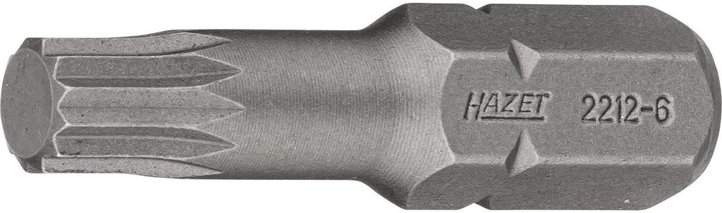 Hazet Bit 5/16 (8 mm) Sechskant massiv, Innen Vielzahn Profil XZN, SW M6