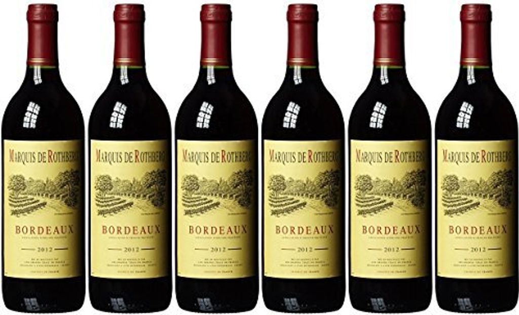 Französischer Wein Bordeaux Rouge AC trocken  6er Pack Produktbild 
