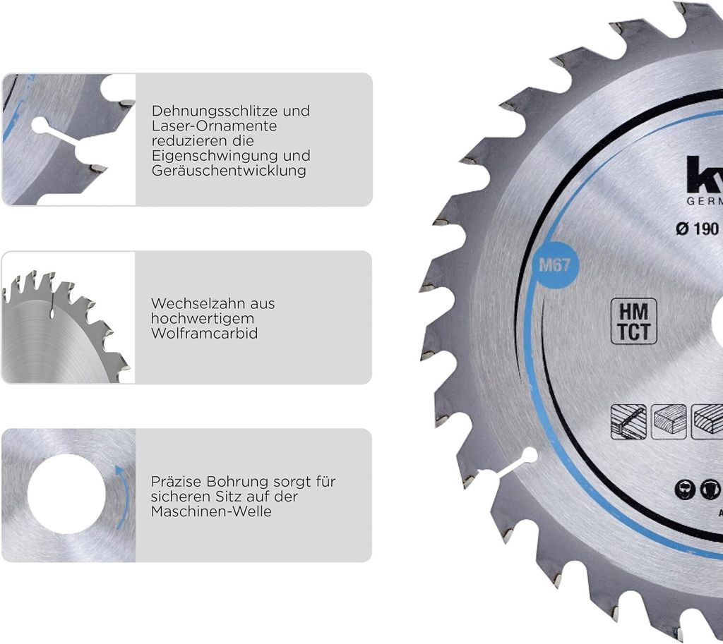 Kwb By Einhell Lot De 4 Lames Scie Sauteuse Bois/Métal - Qualité Made In Germany