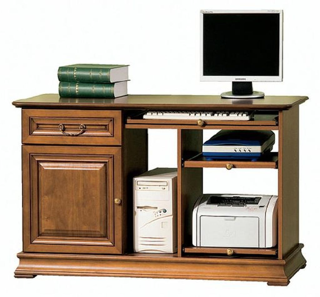 Klassische Schreibtisch Büromöbel Tisch Büro Chef Schreibtische Echtholz SE-S3