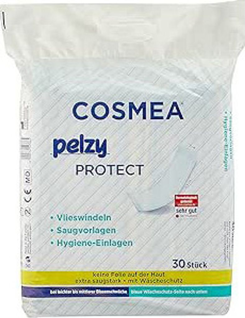 8295 Pelzy Protect Vlieswindeln/Saugvorlagen, 30 Stück Produktbild 
