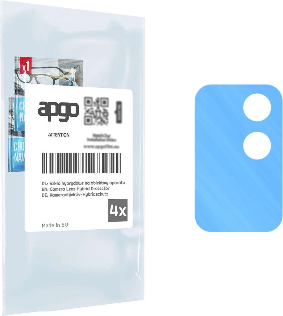 apgo 4 Stück Hybrid Kameraschutz, Kamera-Schutzglas kompatibel mit Infinix Note 11i, Linsenschutz, 9H Härte, Schutz für Kameraobjektiv, Anti-Kra...