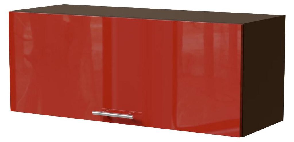 Küchenklapphängeschrank BRERRA 90x36cm Farbe & Ausführung wählbar BR-W4B/90 RAL 3002 karminrot Hochglanz lava
