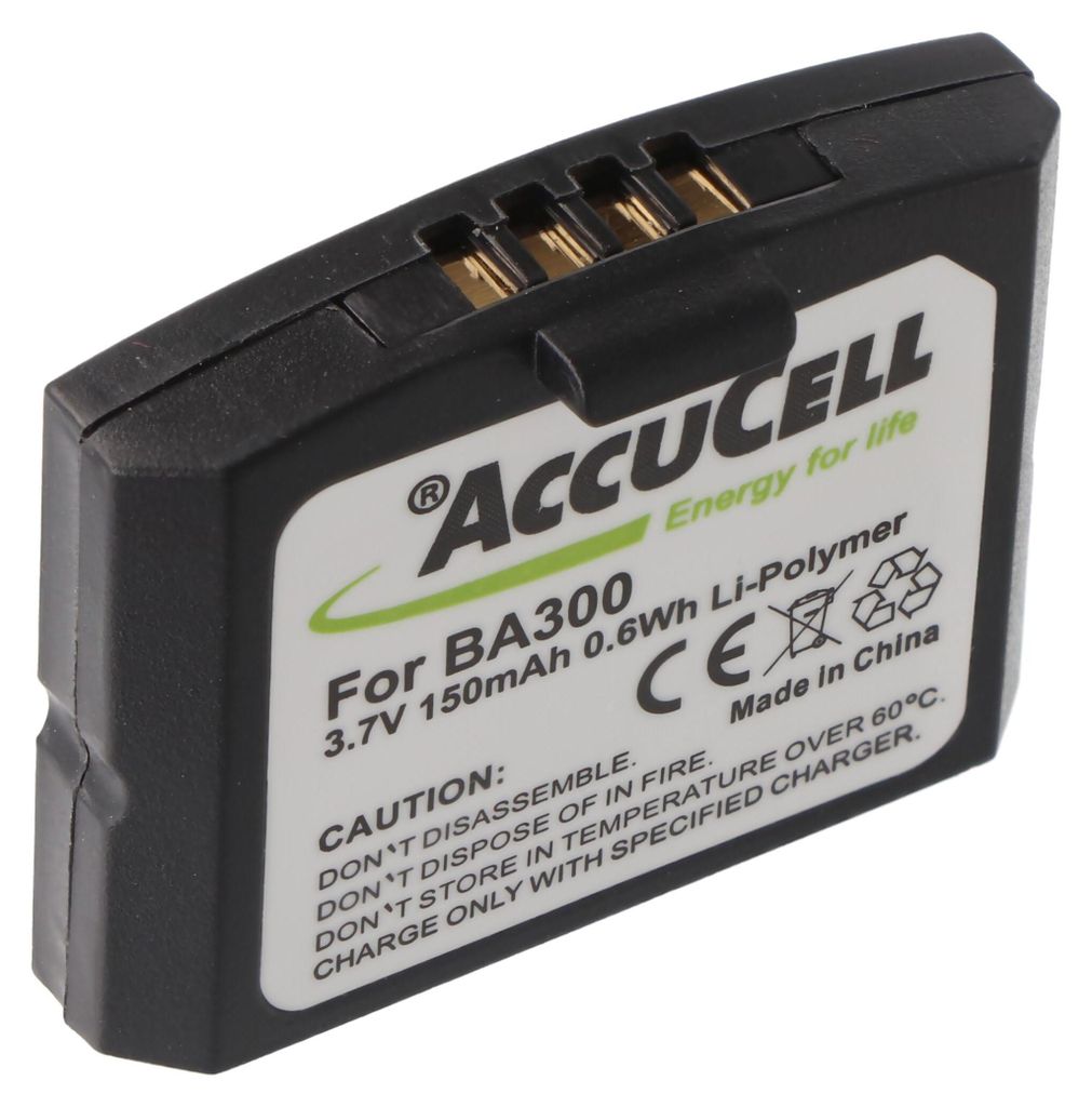 AccuCell Akku passend für Sennheiser IS410 Li-Ion Akku 150mAh