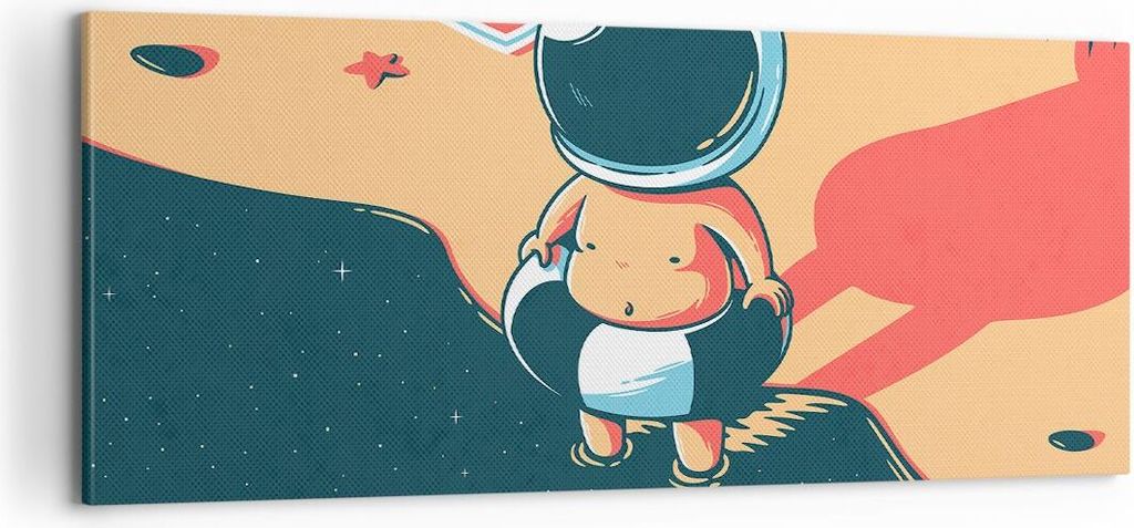 Bild auf Leinwand - Leinwandbild - Abstraktion modern - 100x40cm - Wand Bild - Wanddeko - Leinwanddruck - Bilder - Kunstdruck - Wanddekoration - Le...