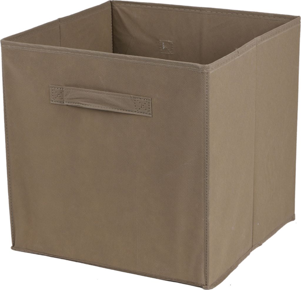 Aufbewahrungsbox Textil, braun 31x31x31cm Produktbild 