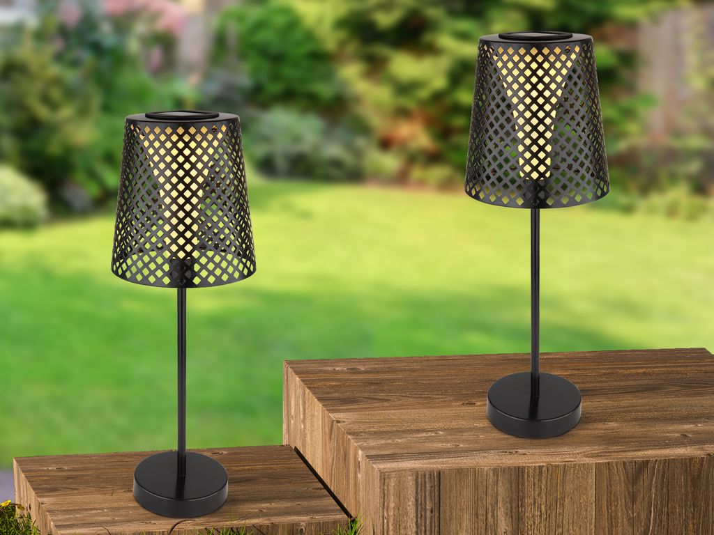 Große Solarlampen Tischleuchten für den Garten, Outdoor Tischlampen ohne Strom