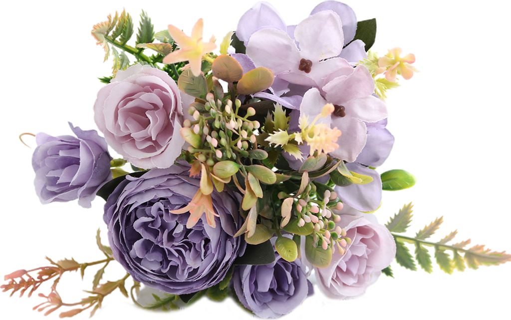 künstliche Pfingstrose Blume UV-resistent wasserdichte Long Stamm Tisch Herzstück Hordera gefälschte Pflanzen Foto Requisite-Lila