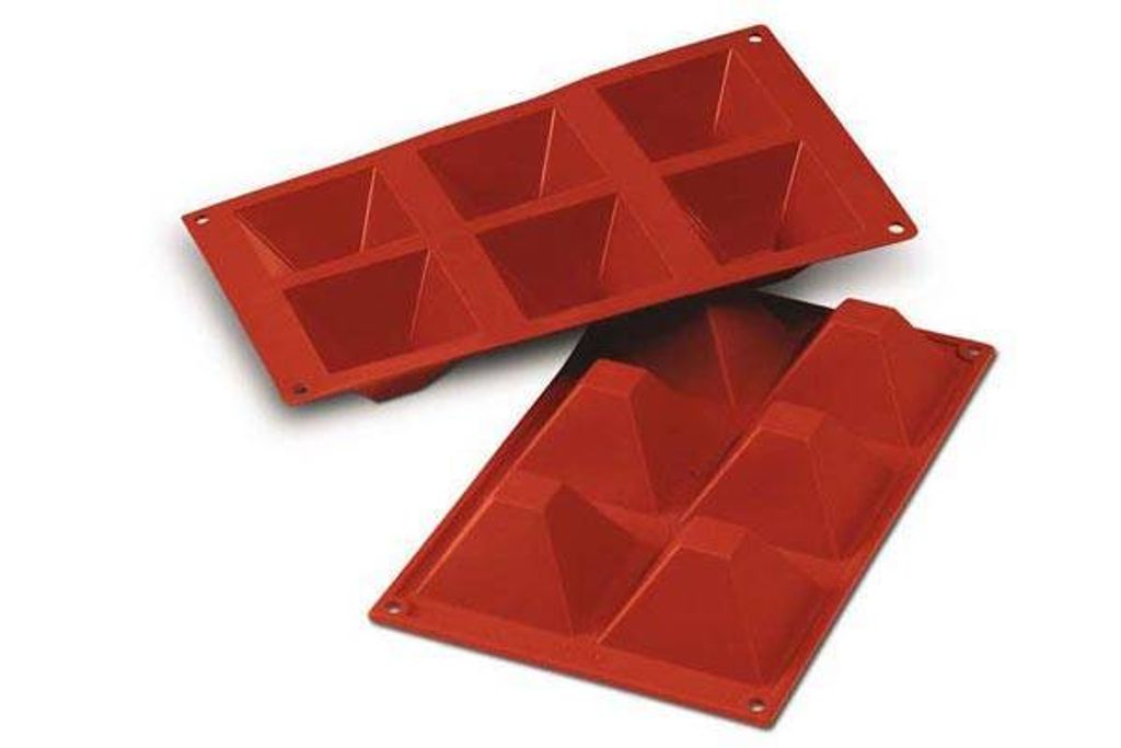 Silikomart Muffinbackform Pyramide 6er 7,1x7,1cm H 4cm Produktbild 3