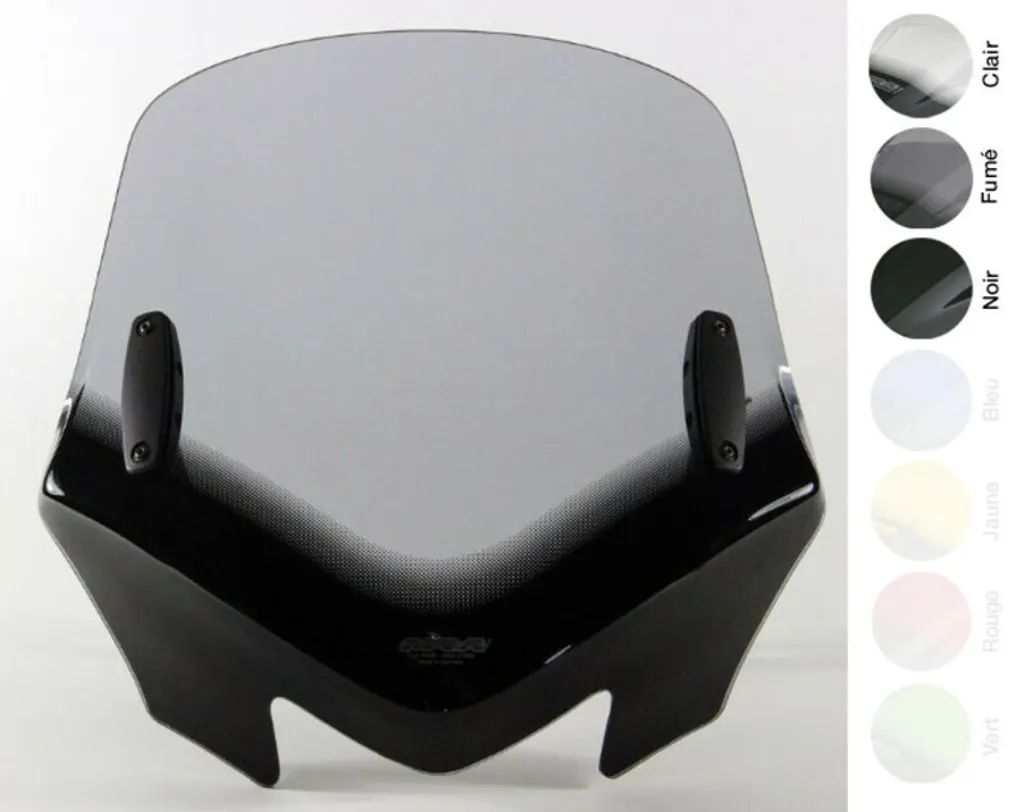 Bulle MRA V-Flow Screen Z- avec spoiler pour moto naked avec kit fixation