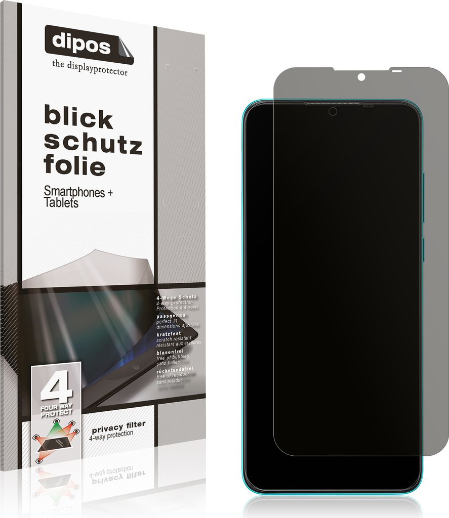 Blickschutzfolie für Lava Z6 matt Schutzfolie Folie Display Schutz dipos