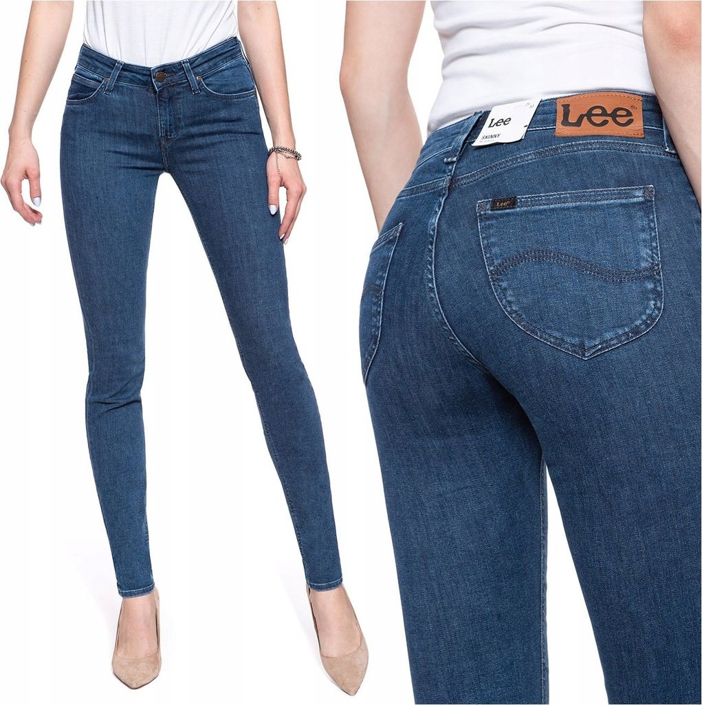 LEE, Damen Jeanshose, Skinny fit, SCARLETT, W24 L31, Blau, Jeans, baggyjeans, buggy