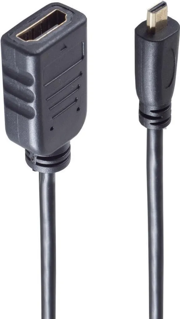 Câble HDMI vers Micro HDMI shiverpeaks BS10-01003 de 0,25m Noir
