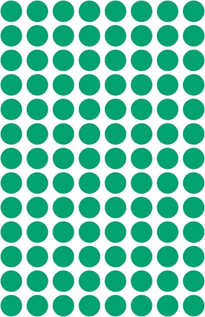 Avery Zweckform - Etikett Zweckform 3012 rund 8mm grün 416 Etiketten | 10 Stück