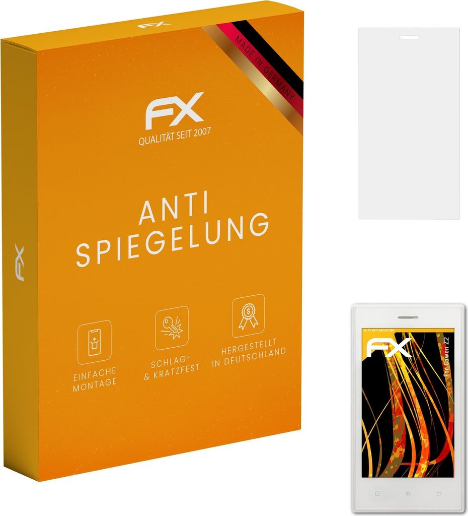 atFoliX FX-Antireflex 3x Schutzfolie kompatibel mit Cowon Z2 Displayfolie