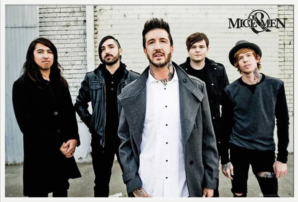 Affiche Of Mice and Men sous Cadre Blanc : Protégez votre Poster de l'Album