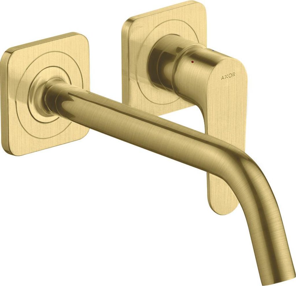 hansgrohe AXOR Citterio M Einhebel Waschtischmischer Unterputzmodell mit Rosetten und langem Auslauf Wandmontage, 34116950