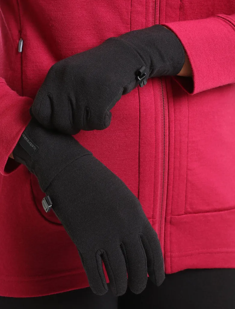 Guanti Icebreaker Sierra Unisex – Lana Merino, Palmo In Finta Pelle Scamosciata, Touch Screen, Caldi E Funzionali - 3