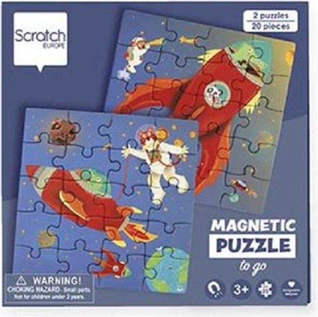 SCRATCH Magnetisches Puzzlebuch To Go – Weltraum