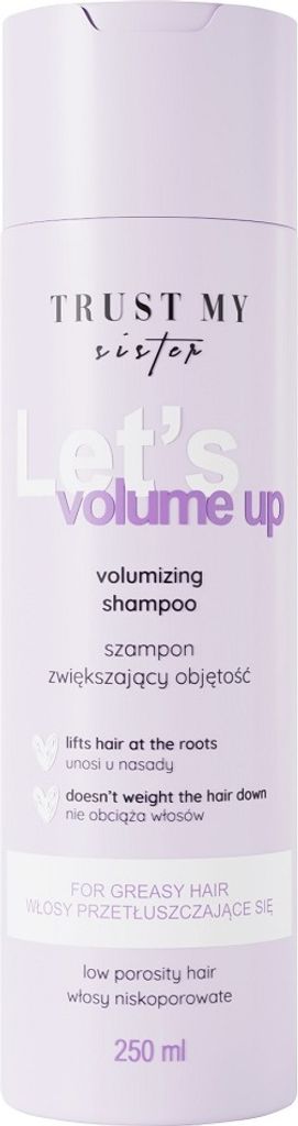 Volumenshampoo für feines Haar - Trust My Sister, 250 ml - Für gesundes Volumen und Pflege bei niedrig porösem Haar
