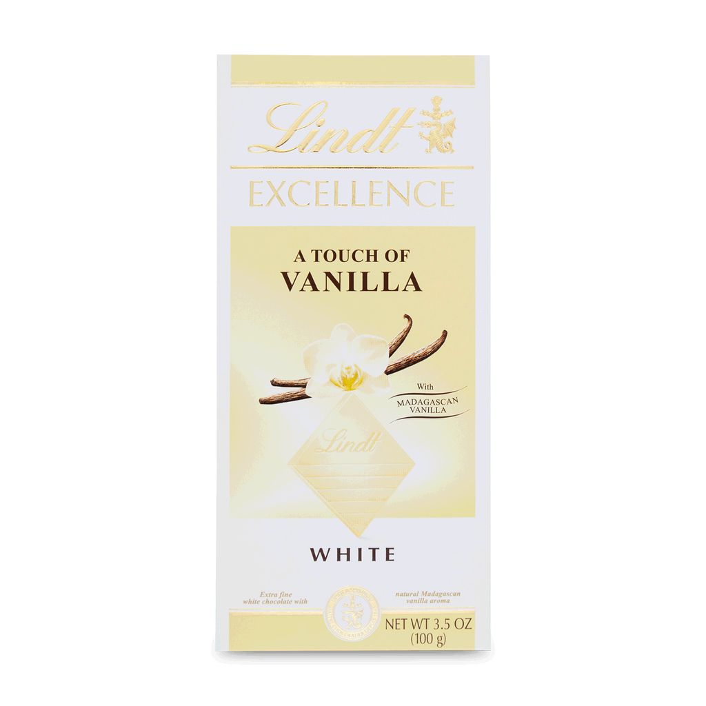 Lindt EXCELLENCE Extra chocolat blanc à la vanille 100g Image du produit 