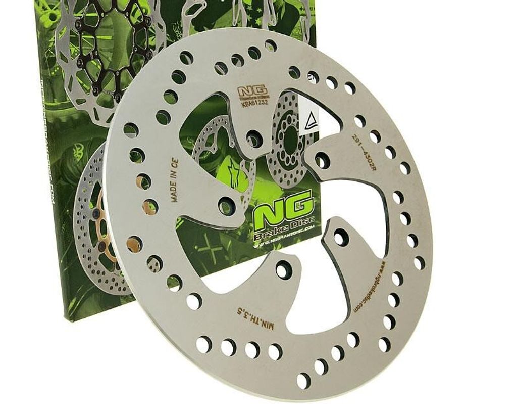 Bremsscheibe NG 291 - 220 / 60 / 4mm 5 Loch für Aprilia Scarabeo Street Di-Tech AC 4-V 0 Light 50 - 500 ccm