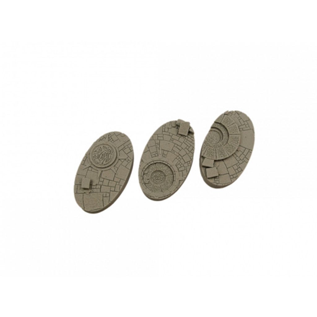 Miniaturen Bases 2 Stück Arcane Bases 75mm Fliesenoptik mit Portalen und Säulen