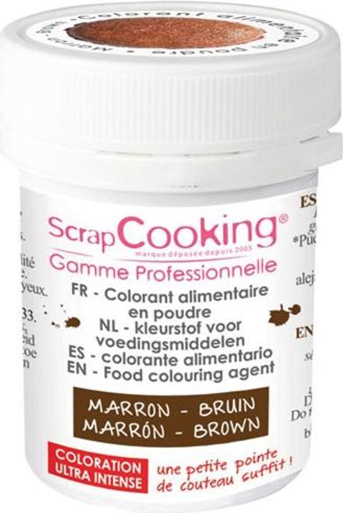 Colorant Marron Poudre Pigment Intense Brun Chocolat Pour Image du produit 