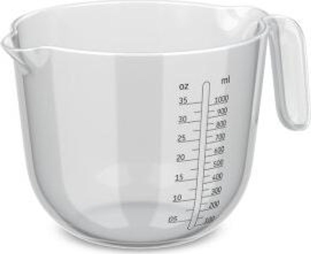 Mepal - Messbecher Chef it - Leicht ablesbare. eingravierte Skala - Ergonomischer Griff - Leichtes Material - 1000 ml - Transparent