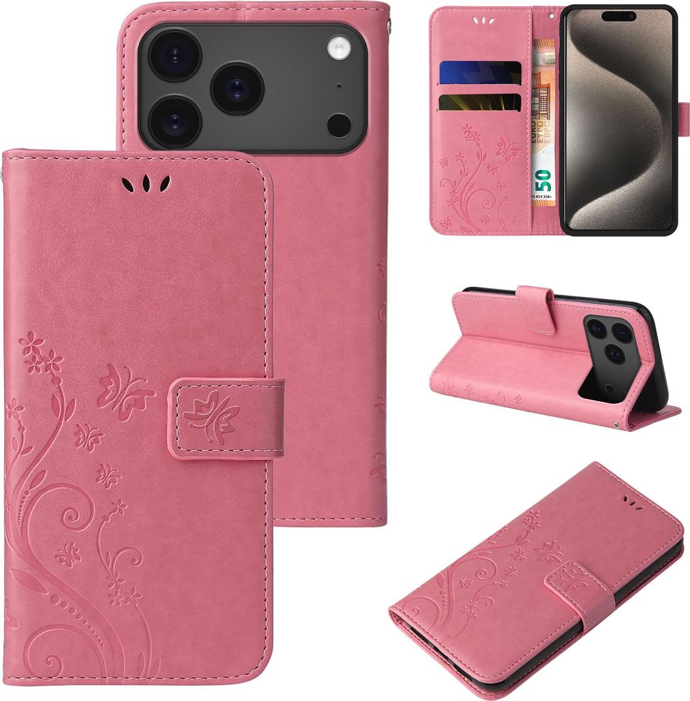 Handyhülle für Apple iPhone 17 Pro Floral Blumen Produktbild 