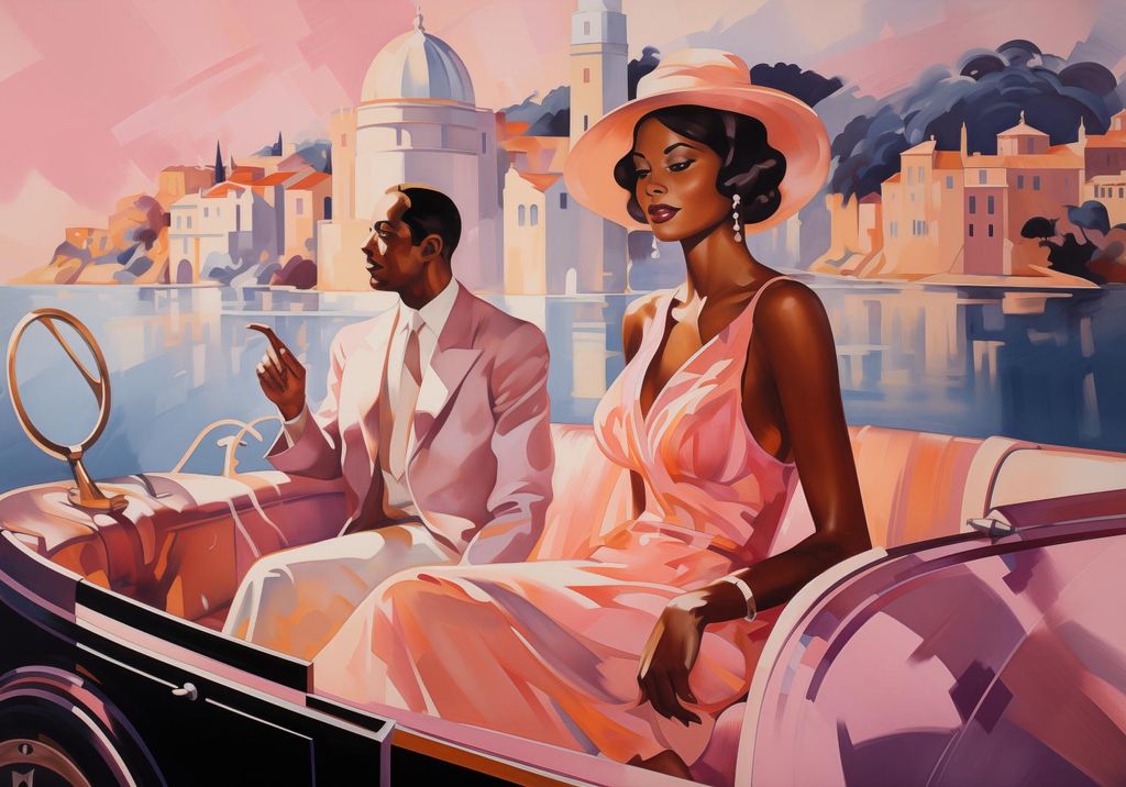 Plakat 66,5x46,5cm Treffen an der Riviera